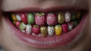 Dientes de frutas. Gingivitis vs. Periodontitis